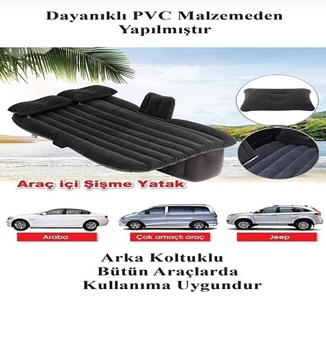 diğer Beden Araç içi şişme yatak