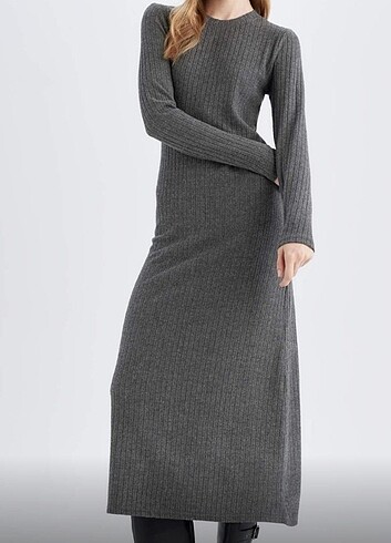 Defacto vucüda oturan fit elbise - Görsel 4