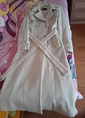 Kalın kaşmir kaban - Görsel 7