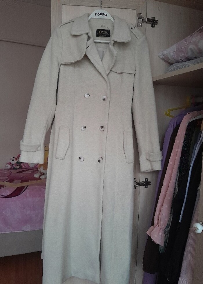 Kalın kaşmir kaban - Görsel 2