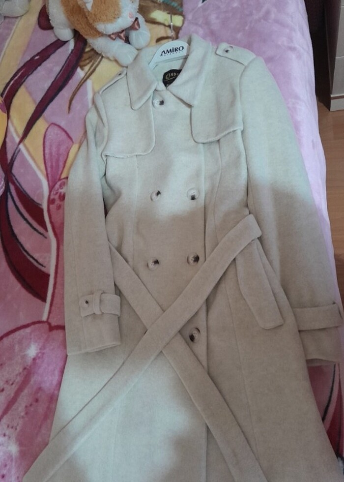 Kalın kaşmir kaban - Görsel 4