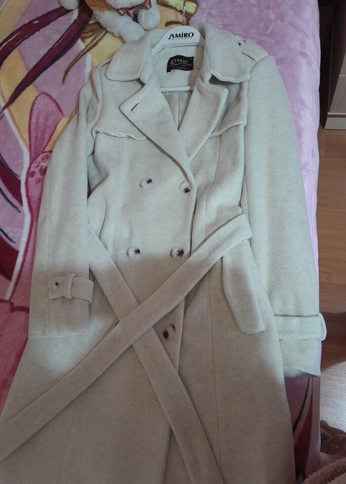 Kalın kaşmir kaban - Görsel 5