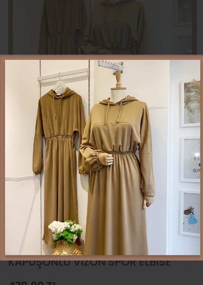 Kapşonlu elbise - Görsel 3