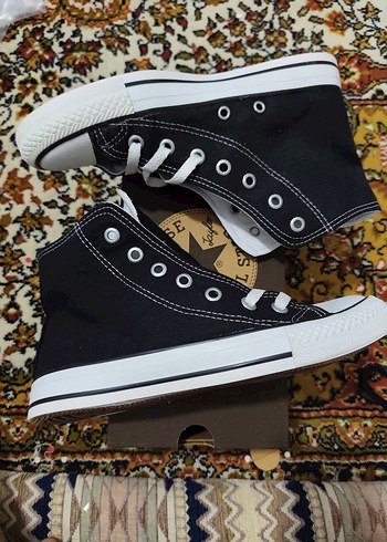 Converse Siyah Yüksek Tabanlı Kadın Spor Ayakkabı