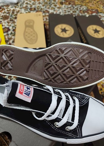 44 Beden Siyah Bağcıklı Kadın Sneakers