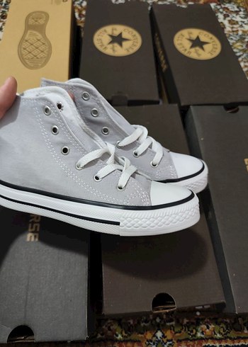 Converse Gri Kadın Sneakers Yüksek Tabanlı