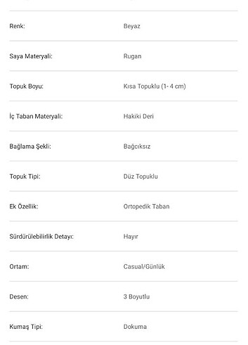 37 Beden babet ayakkabı