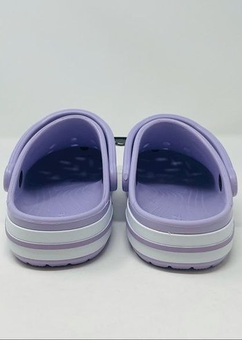 37 Beden mor Renk Mor Crocs Kadın Terlik Bantlı