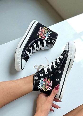 Converse labubu baskılı converse Kadın Spor Ayakkabı