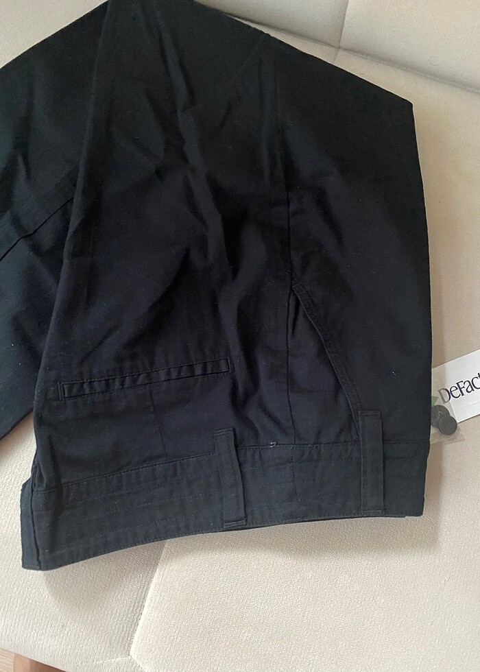 Siyah kumaş pantolon - Görsel 3