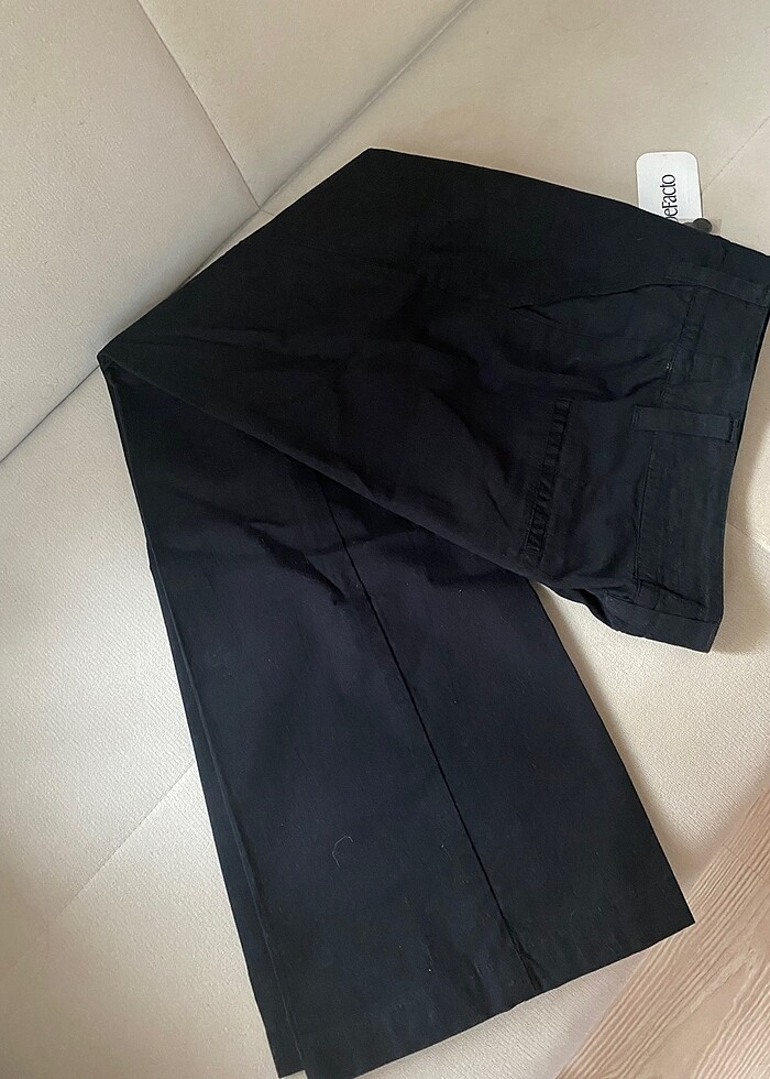 Siyah kumaş pantolon - Görsel 4