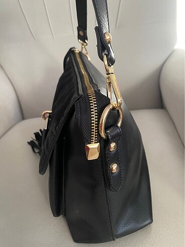 Bayan siyah kol çantası - Görsel 5