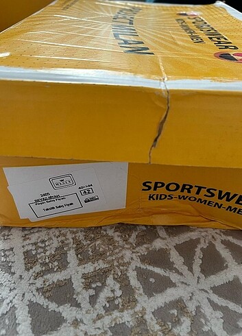Yeni 42 numara unisex spor ayakkabı