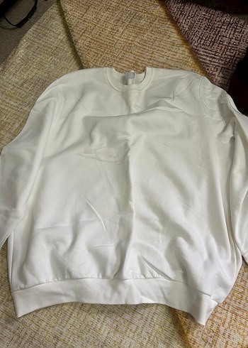 Beyaz Erkek Sweatshirt