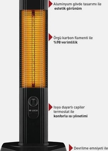 Beden Lüxeva dikey ısıtıcı 2000 wat
