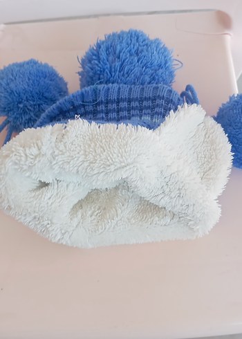 Nakışlı Mavi Erkek Çocuk Bere - Görsel 4