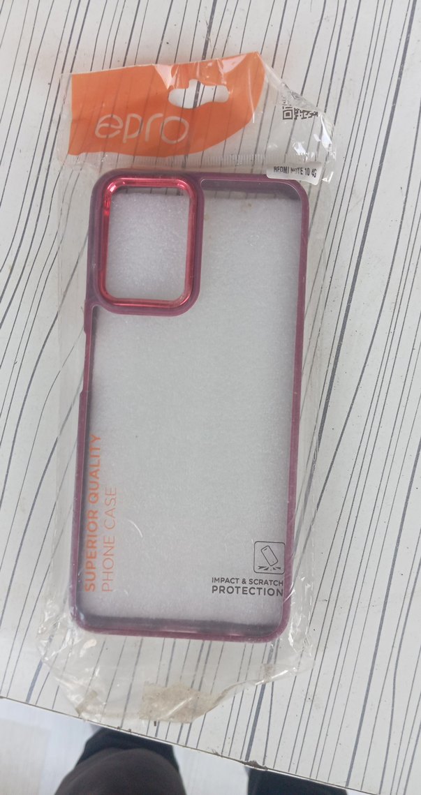 Pembe Şeffaf Telefon Kılıfı redmi note10 - Görsel 2