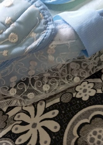 Nakışlı Mavi Bebek Çantası - Görsel 2