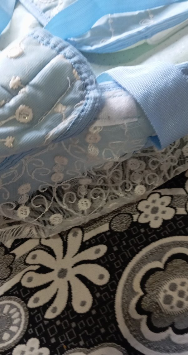 Nakışlı Mavi Bebek Çantası - Görsel 2