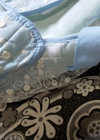 Nakışlı Pastel Mavi Bebek Çantası - Görsel 3