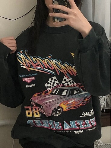 Kadın oversize sweatshirt