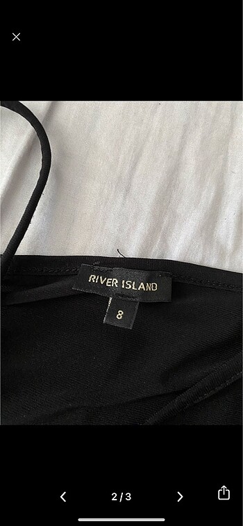 River Island Siyah crop