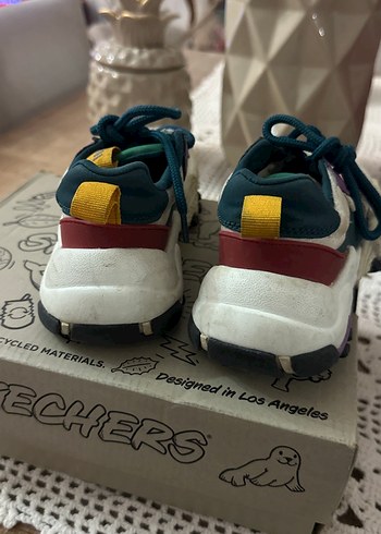 29 Beden Kız Çocuk Zara Çok Renkli Bağcıklı Spor Ayakkabı