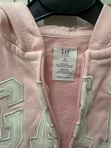 Gap GAP 4-5 yaş fermuarlı sweatshirt
