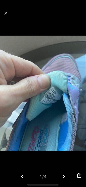 35 Beden mor Renk Skechers kız çocuk
