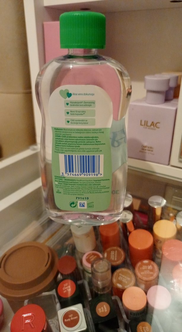 Johnson's Aloe Vera Bebek Yağı 200 ml - Görsel 2