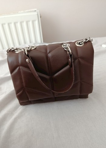 Kapitone Baklava Dilimi Zincirli Çanta - Görsel 6