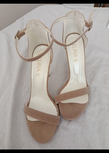 Alina İnce Bantlı Süet Topuklu Ayakkabı - Görsel 2