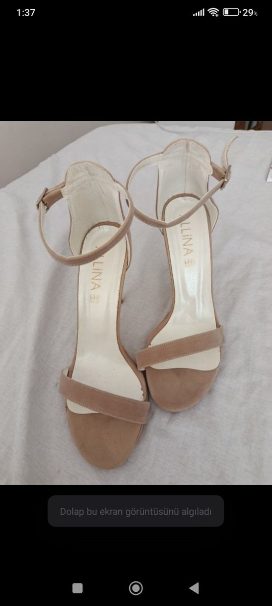 Alina İnce Bantlı Süet Topuklu Ayakkabı - Görsel 2