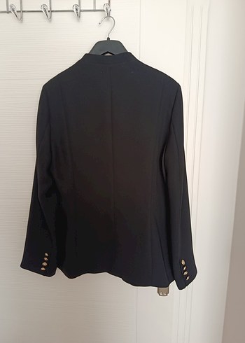 Ekol Siyah Şık Düğmeli Ceket - Görsel 3