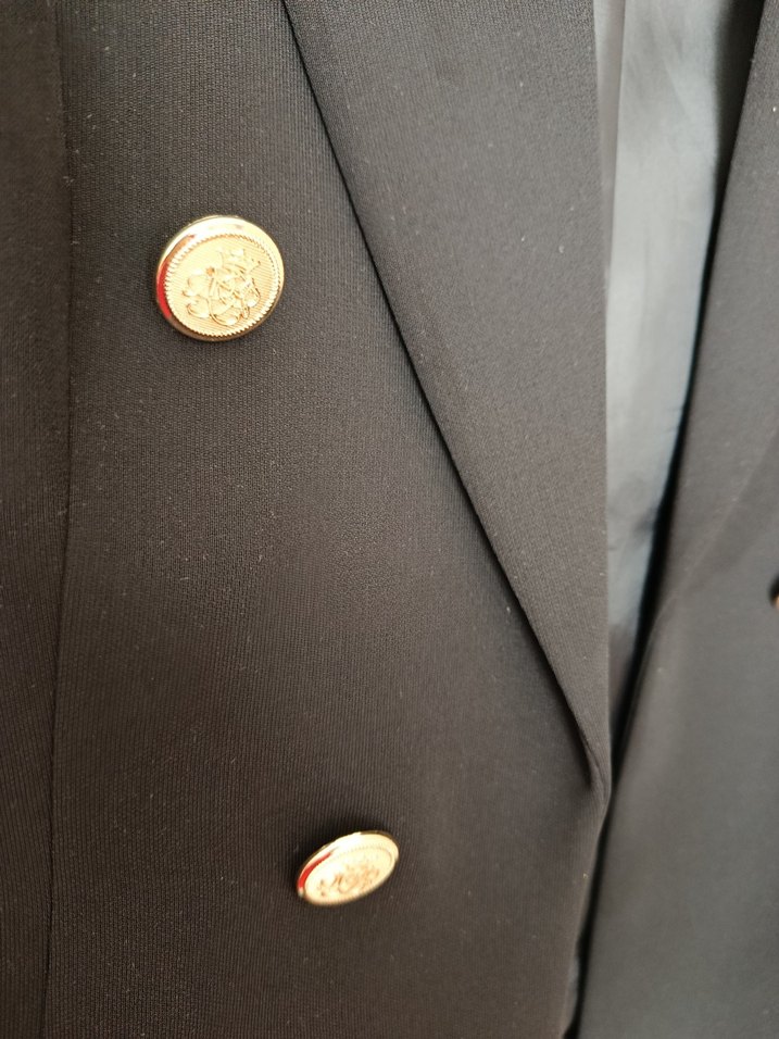 Ekol Siyah Şık Düğmeli Ceket - Görsel 2