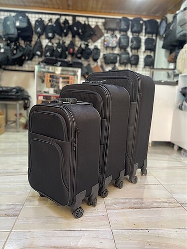 3 Lü SET HAVLU KUMAŞ VALİZ