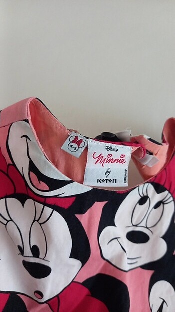4 Yaş Beden Kız Çocuk Mickey Elbise 