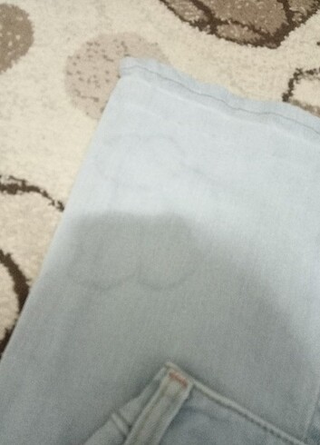 s Beden mavi Renk Lastikli İspanyol Paça Pantolon