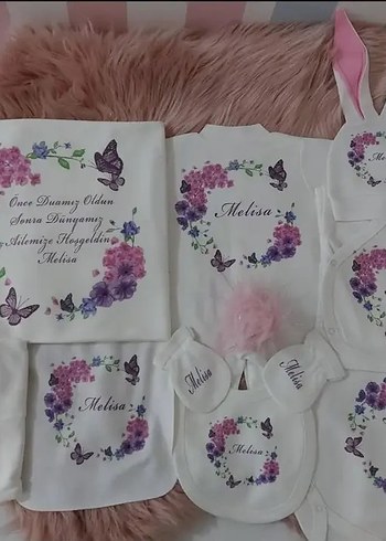 isme Özel hastane çıkış seti takımı - Görsel 6