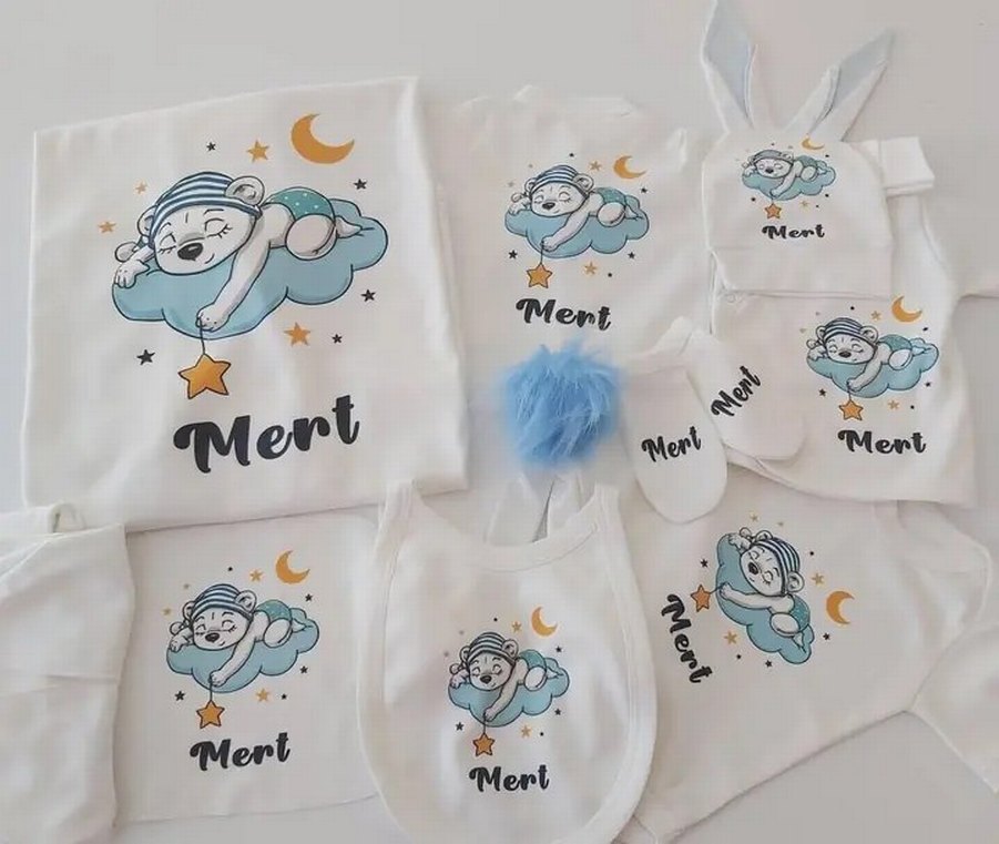 isme Özel hastane çıkış seti takımı - Görsel 3