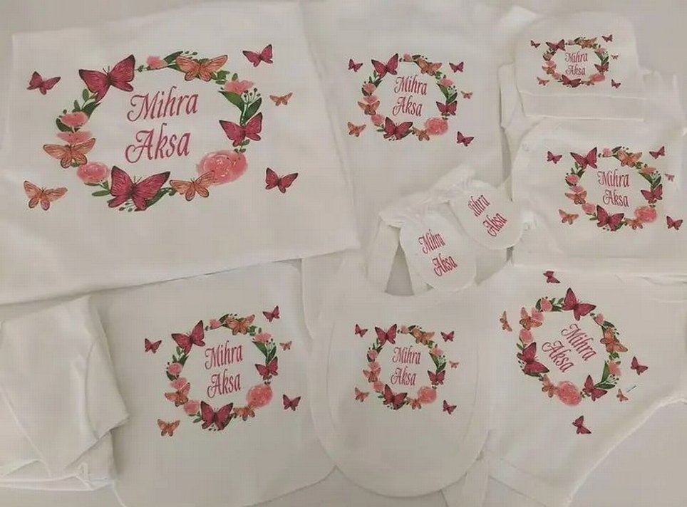 isme Özel hastane çıkış seti takımı - Görsel 2