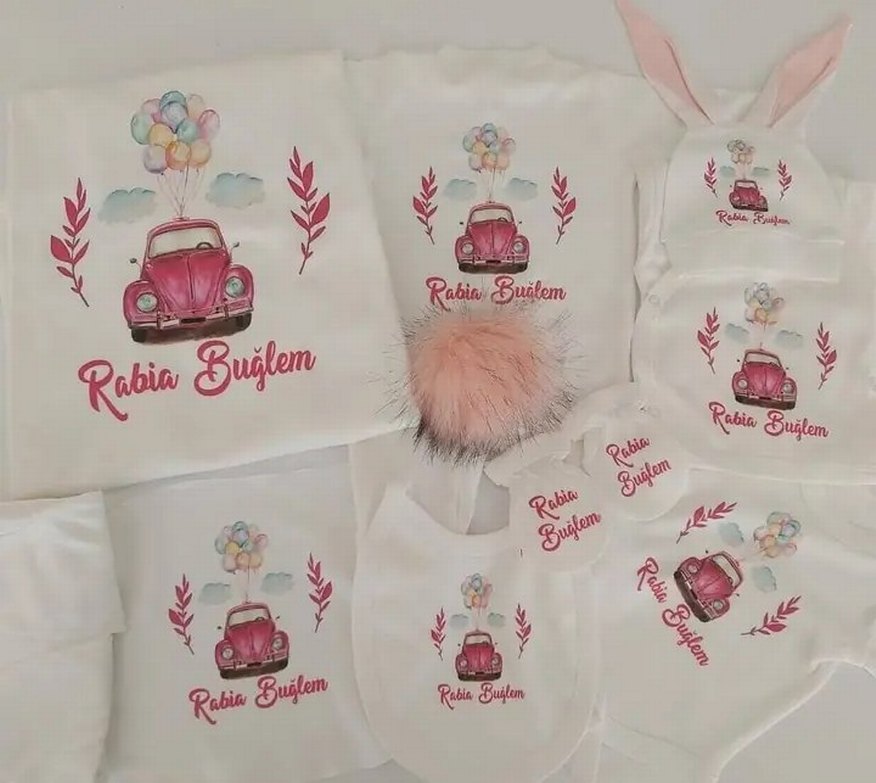 isme Özel hastane çıkış seti takımı - Görsel 4