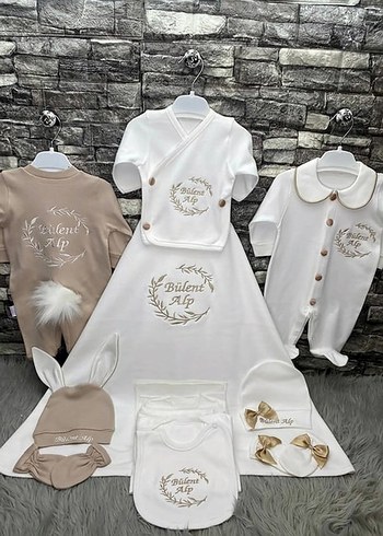 Bebek Hastane Çıkışı Örgü Pamuklu Takım - Görsel 5