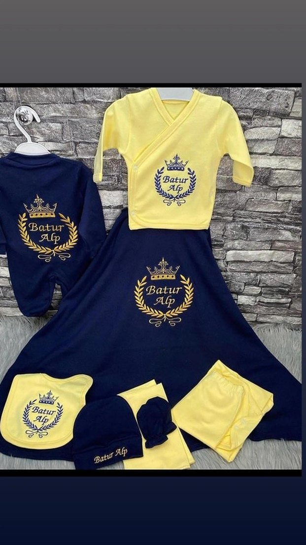 Bebek Hastane Çıkışı Örgü Pamuklu Takım - Görsel 3