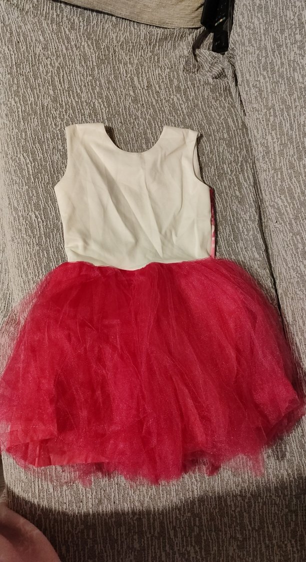 Kız Çocuk Pembe Baribe Tül Etek Elbise - Görsel 2