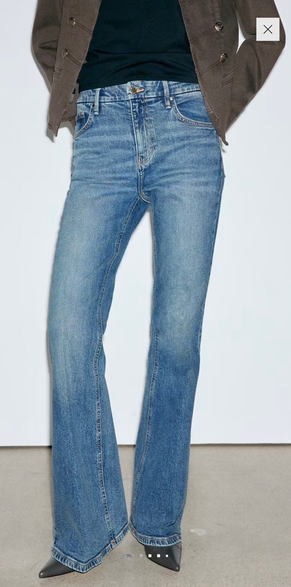 Mango Yeni Sezon Violeta İspanyol Paça Jeans — görsel 2/6
