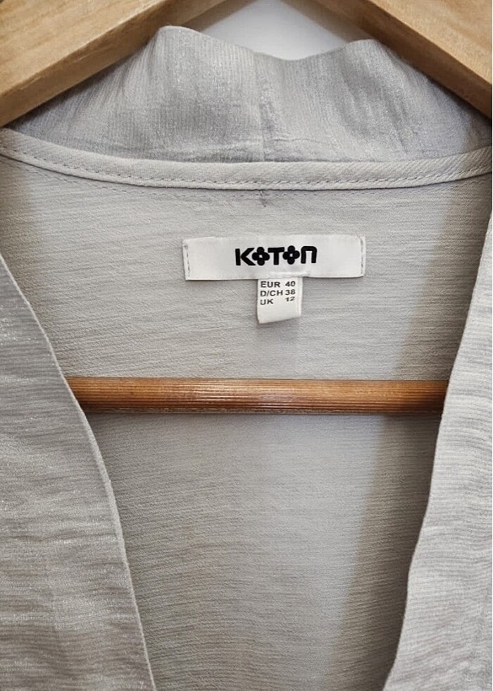 Koton Gümüş rengi bluz - Görsel 2