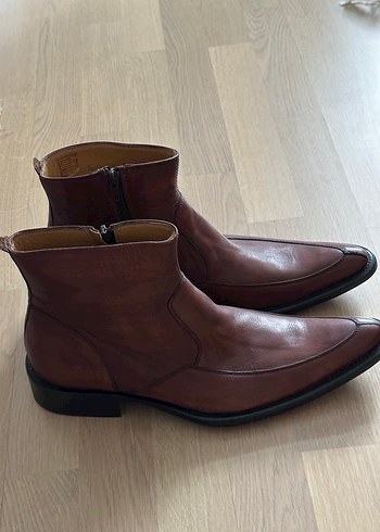 Klasik Kahverengi Deri Erkek Bot - Görsel 2