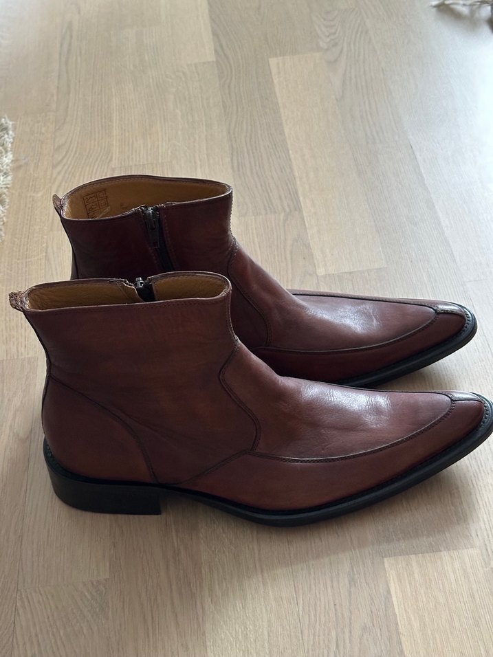 Klasik Kahverengi Deri Erkek Bot - Görsel 2