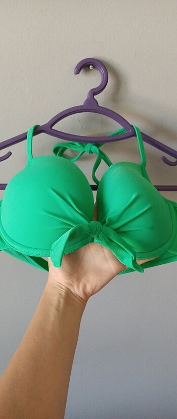36 Beden yeşil Renk Bikini üstü 